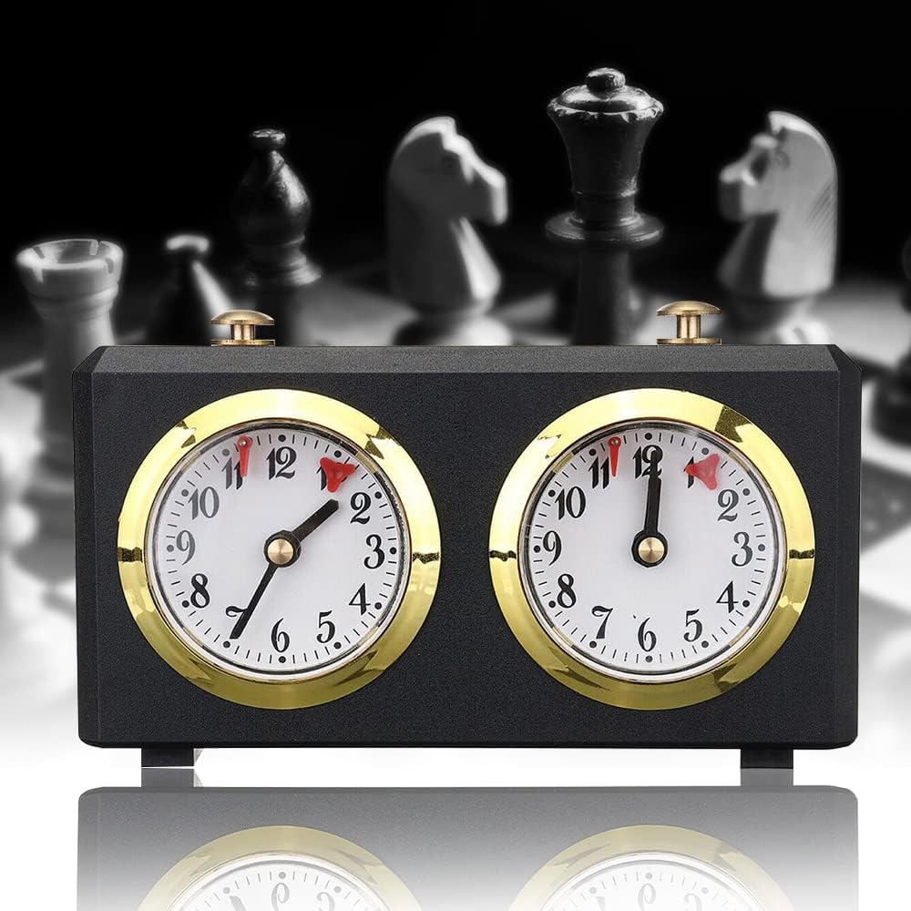 Schachuhr Timer, Schachuhren Analog Mechanischer, Professioneller Wettkampf Timer Uhrwerk angetriebe