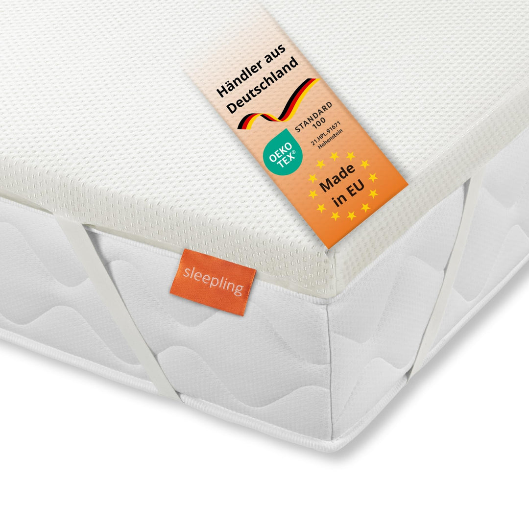 sleepling Topper extra Feste Matratzenauflage, Härtegrad 4 ab 100 kg, Matratzentopper 90 x 200 x 5 c