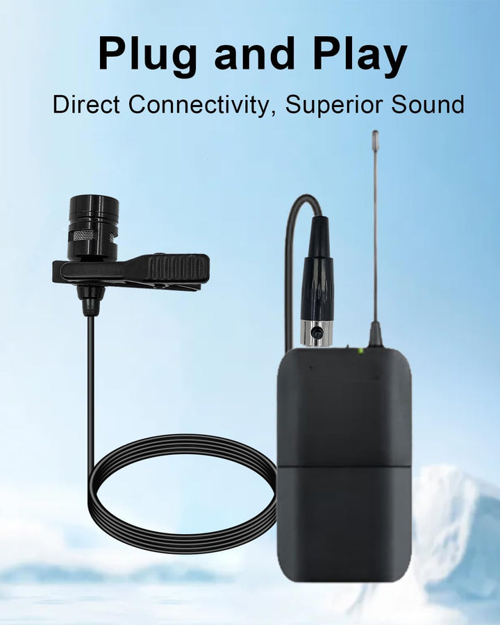 Mini Lavalier Mic für Shure Wireless Bodypack Transmitter, Lapel Ansteckmikrofon Unidirektional Kond
