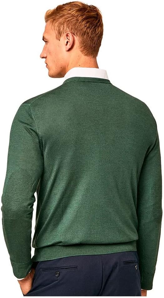 Hackett London Herren GMD Merino Silk V NCK Pullover XS Grn Topiary, XS Grn Topiary