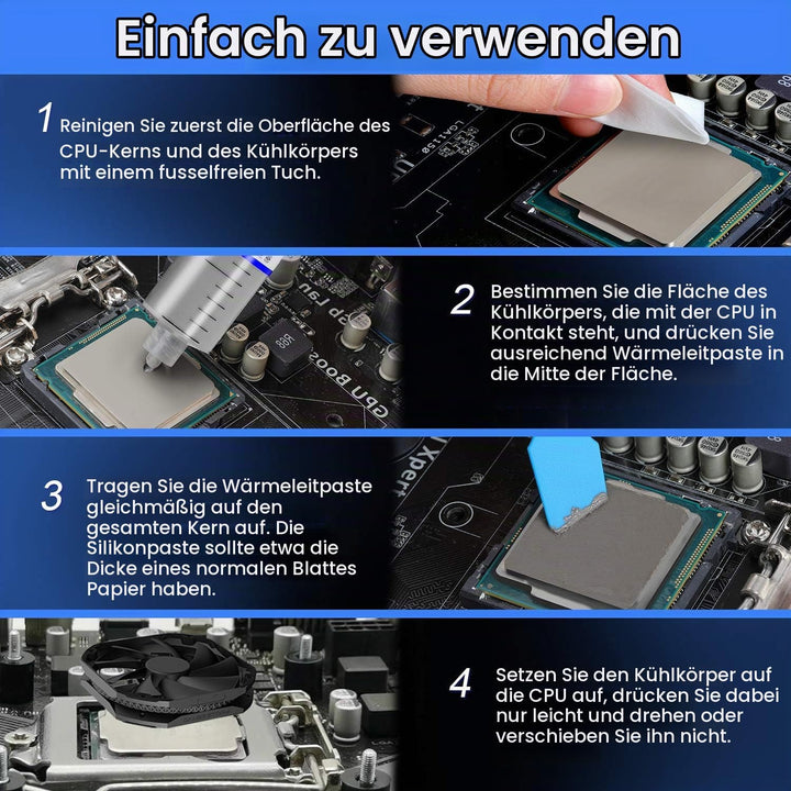 HY-510(100Gramm)> 1.9 W/m.K-CPU Wärmeleitpaste PC kühlpaste Leitpaste Thermal Paste für CPU GPU PC.,