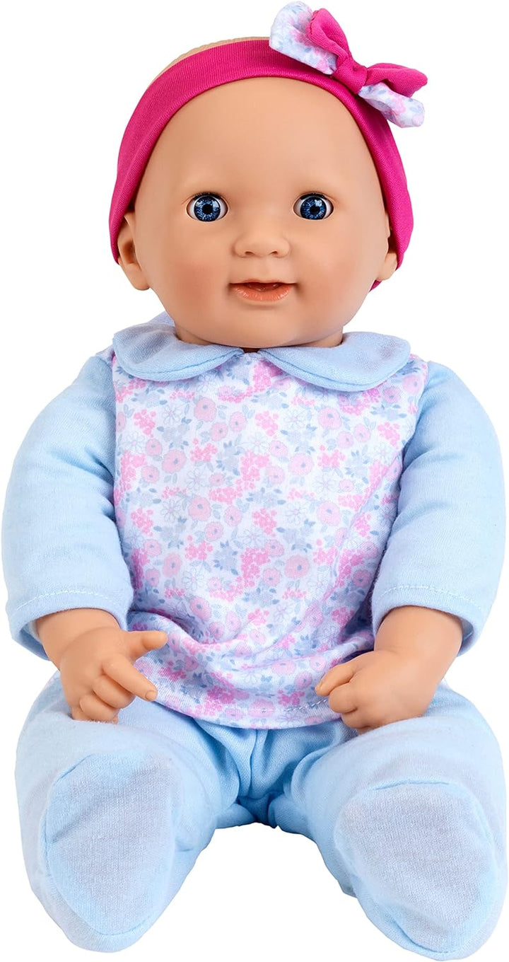 Theo Klein 1717 Baby Coralie interaktive Baby-Puppe | Mit 30 lebensechten Funktionen, Fläschchen und