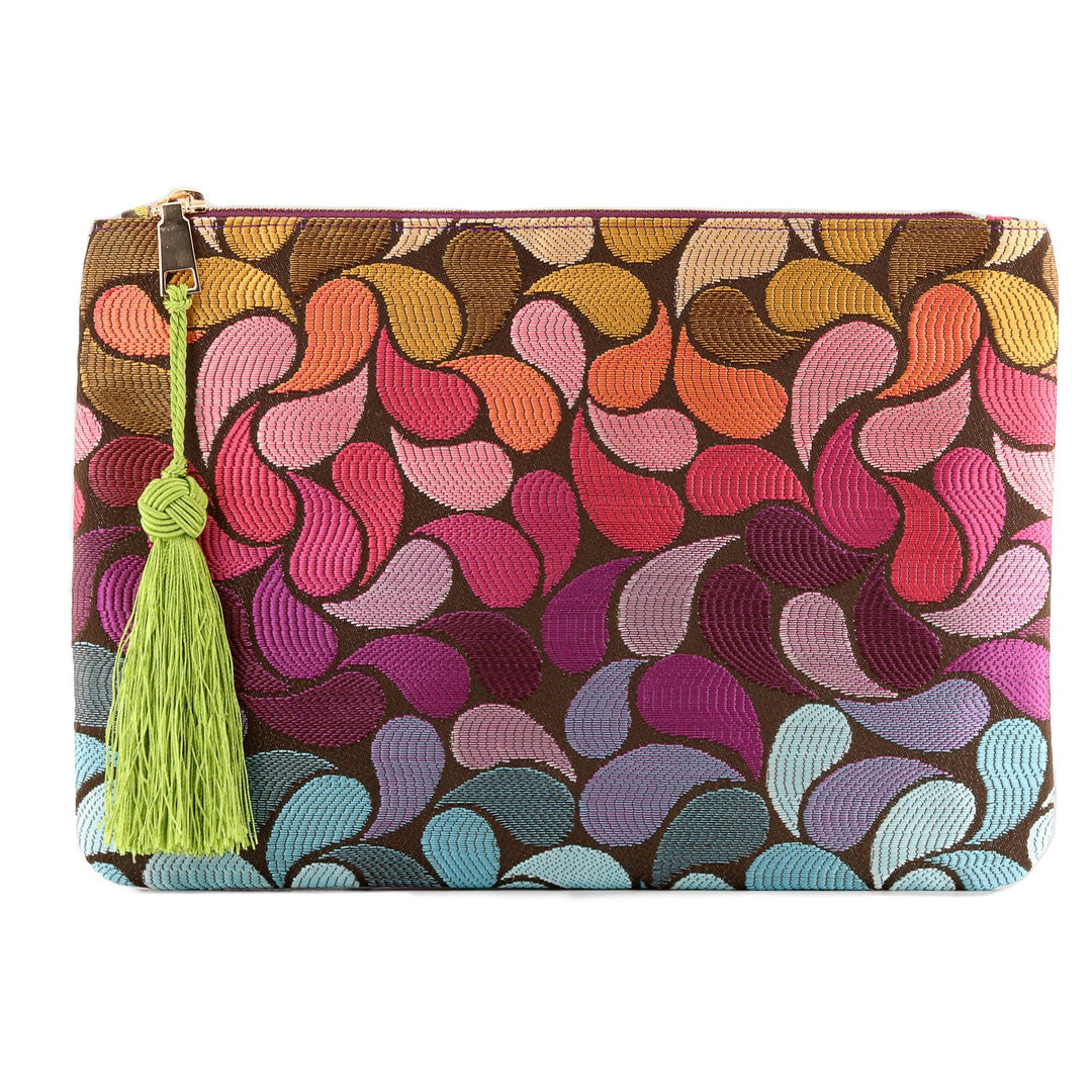 Otto Angelino Designer Frauen Bohemian Mode Clutch Geldbörse Mehrere Fächer Geld Karten Smartphone U