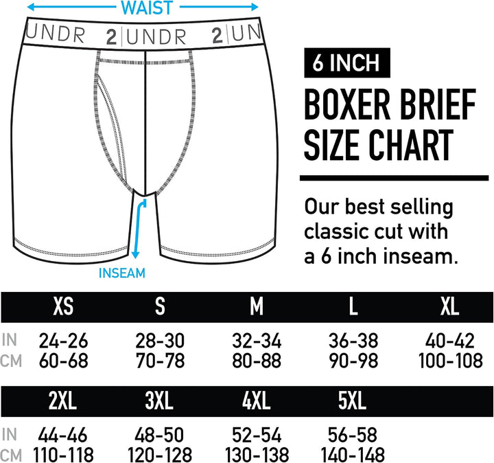 2UNDR Herren-Boxershorts, 15,2 cm, Limitierte Auflage, Farben S Dunkelgrün, S Dunkelgrün