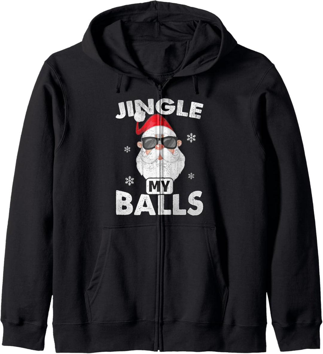 Funny Adult Christmas Xmas Santa - Jingle My Balls Kapuzenjacke