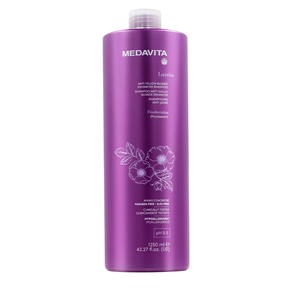 Medavita, Luxviva Color Care Anti-Gelb Shampoo, pH 5.5, 1250 ml