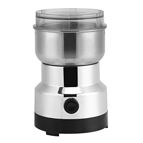 Elektrische Kaffeemühle 220W Kaffeebohnen Nüsse Gewürze Getreide Mühle, Druckknopf Schaltersteuerung