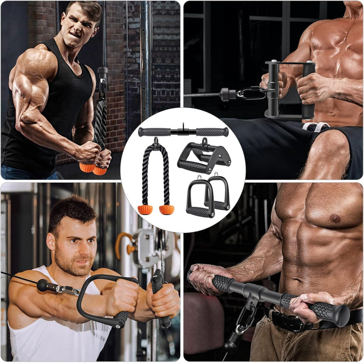 SELEWARE Handles for Cable pulls, Cable pulls kabelzug LAT pulldown bar, kabelzug Fitness Biceps Tri