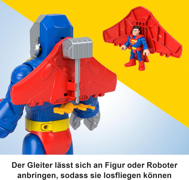 Fisher-Price Imaginext DC Super Friends einsetzbarer Superman mit Exo-Anzug als ca. 30 cm grosser Ro