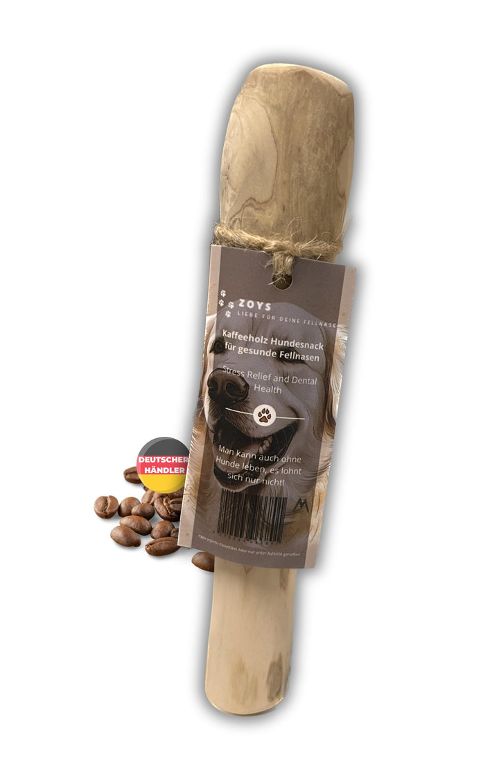 Zoys® Kaffeeholz für Hunde - Natürlicher Kauknochen für Hunde in 5 Grössen - Kaustab für Zahnreinigu