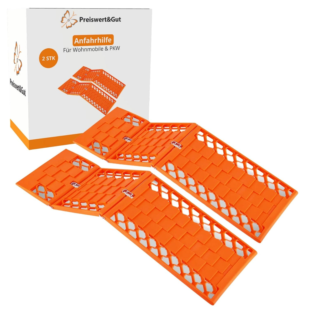 2 x Anfahrhilfen Wohnmobile Offroad Anfahrhilfe 60x17,5cm Schnee Pannenhilfe Set