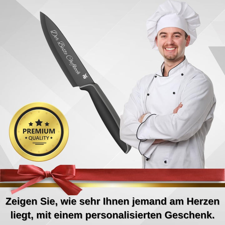 Premium WMF Touch Messerset 2-teilig, Küchenmesser mit Schutzhülle, Personalisierte Geschenke, Kochm