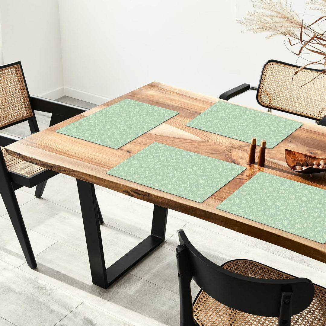 KitchenYeah© Platzsets Abwaschbar 6-Teilig 45x30 cm Tischsets Platzdeckchen rutschfeste Platzset Unt
