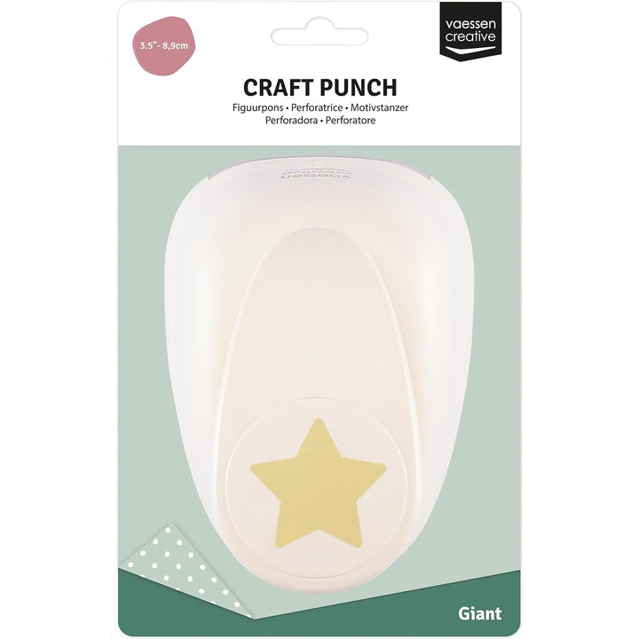 Vaessen Creative 21493-005 Stanzer Giant Stern | 8, 9 cm, Metal, Plastic, Purple, 16.3 x 12.5 x 9.4