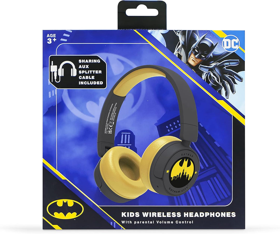 OTL Technologies DC0984 Batman Gotham City Kinder-Kopfhörer, kabellos, Grau