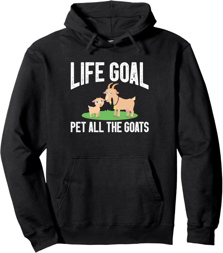 Niedliches Tier-Tor für alle Ziegen Pullover Hoodie