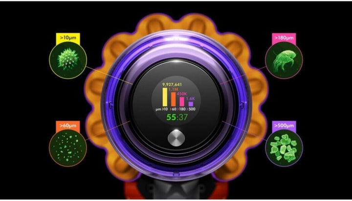 Dyson V15 Detect Absolute Akku-Handstaubsauger mit Stiel - Nickel/Satin Gelb