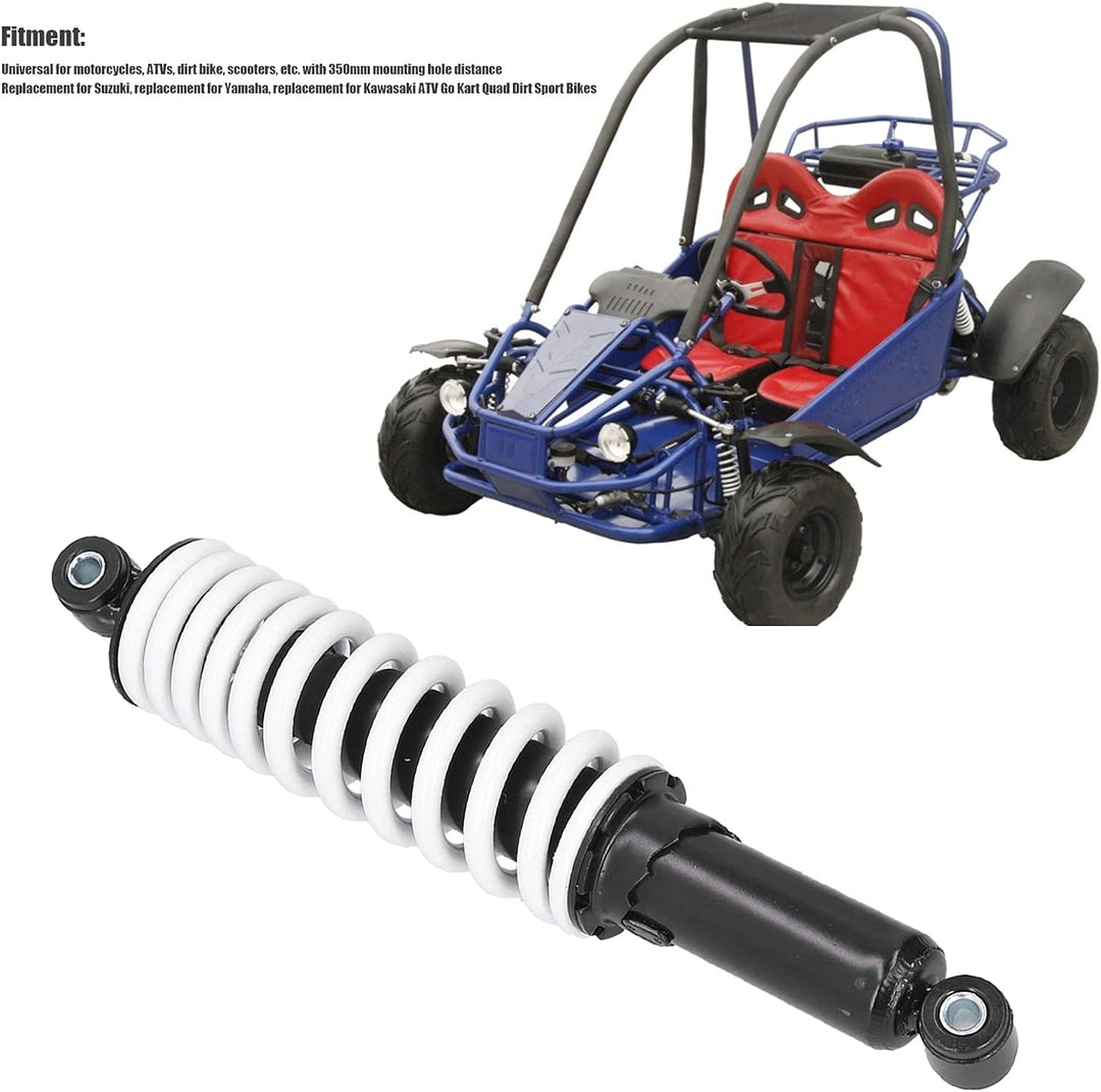 Yctze Dämpfer der Hinterradaufhängung Stossdämpferstrebe 350mm Motorrad Stossdämpfer Einstellbarer D