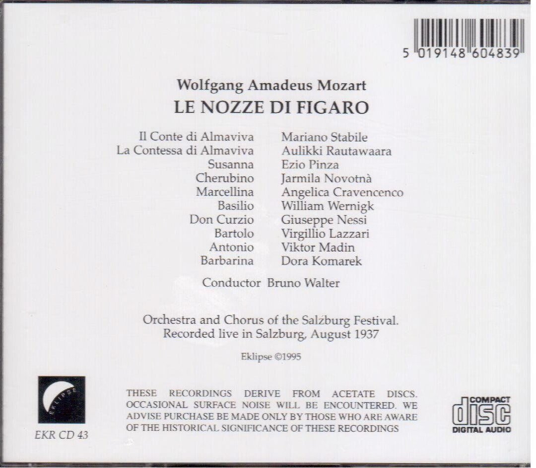 Le Nozze di Figaro, Audio-CD
