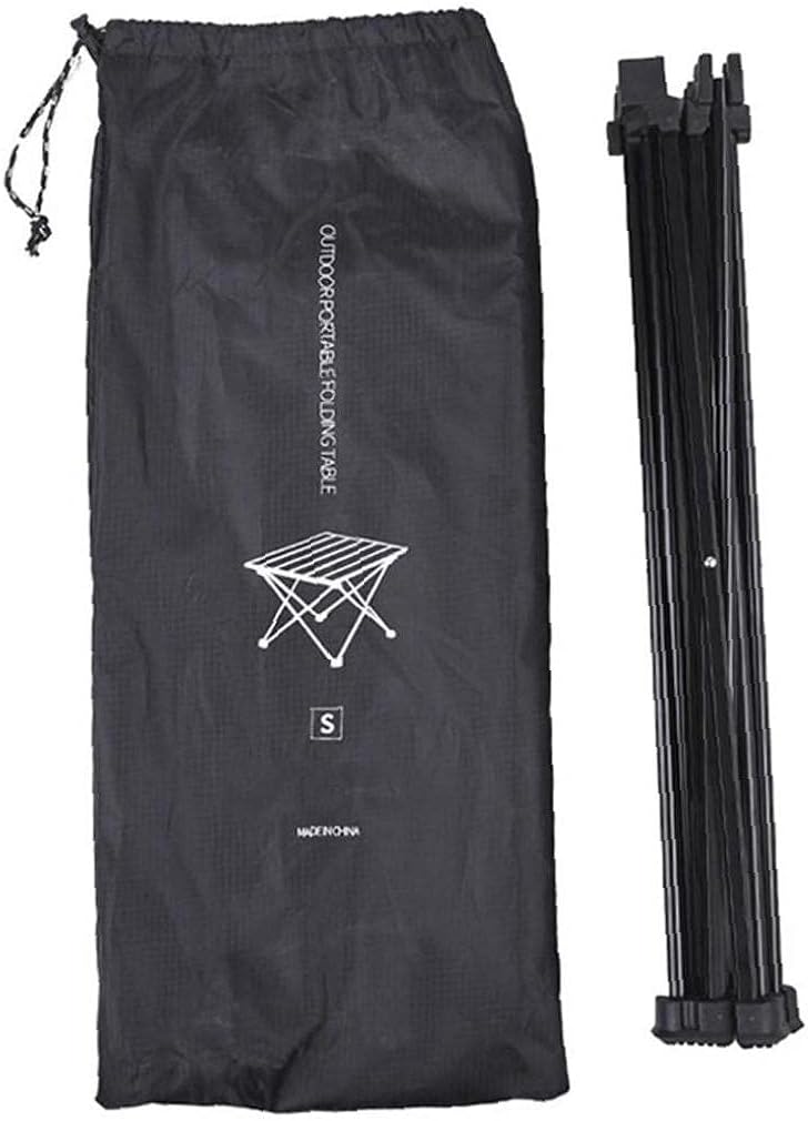 Ruluti Tragbare Camping-Tabelle Faltbare Aluminiumlegierung Picknicktisch mit Aufbewahrungstasche Ge