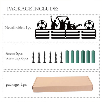 CREATCABIN Fussball Image Player Medaillen Aufhänger Halter Display Rack Medaillen Display Über 60 M