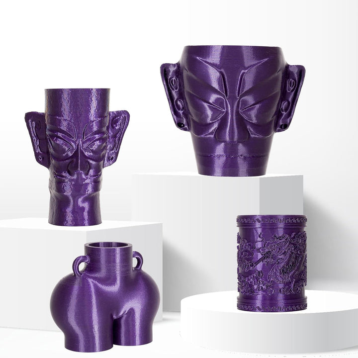 TRONXY PETG Filament 1,75 mm, Metall Hellgrau 3D-Drucker Filament Genauigkeit +/- 0,05 mm, 1 kg Spul