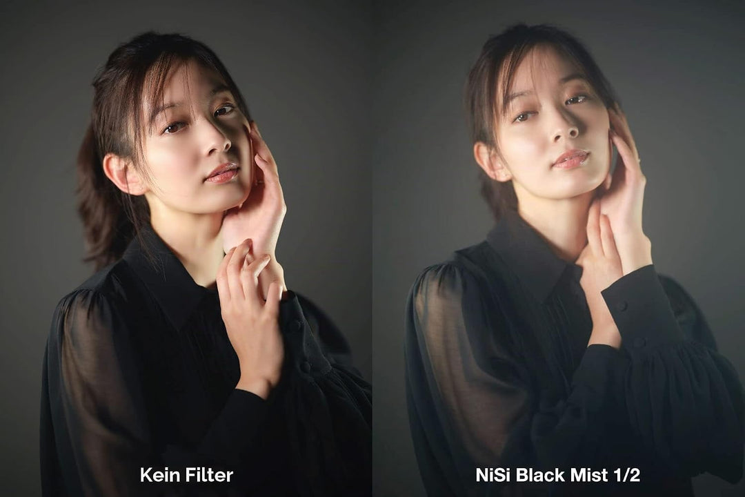 NiSi 77mm Black ProMist Filterkit - Black Mist 1/4, 1/8, Reinigungstuch und Filtertasche 77mm Black