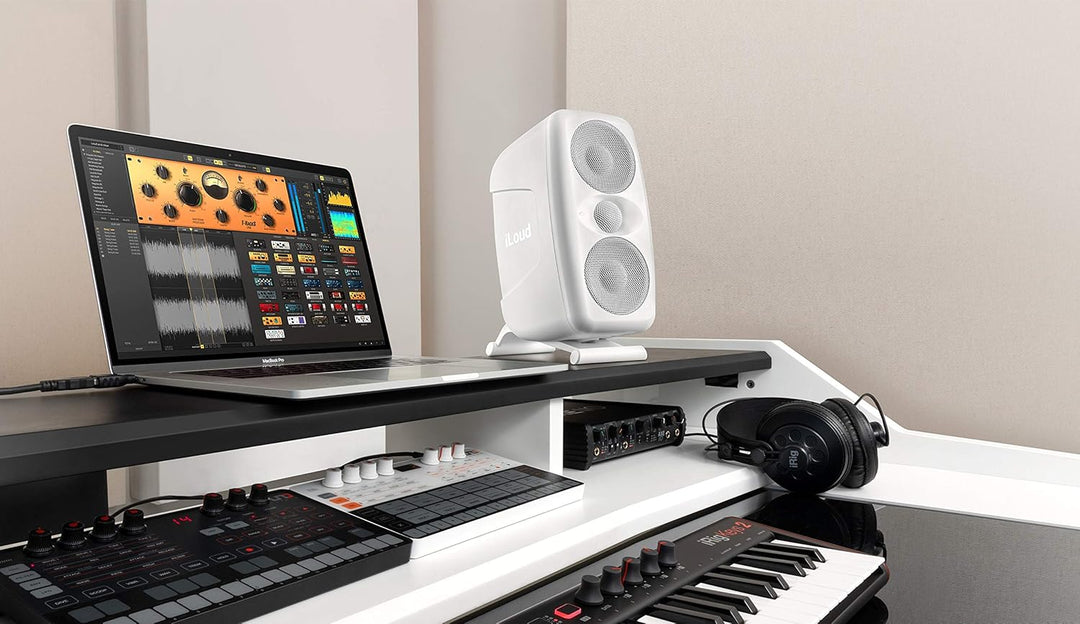 IK Multimedia iLoud MTM - High-resolution compact studio monitor speaker (Single), Weiss