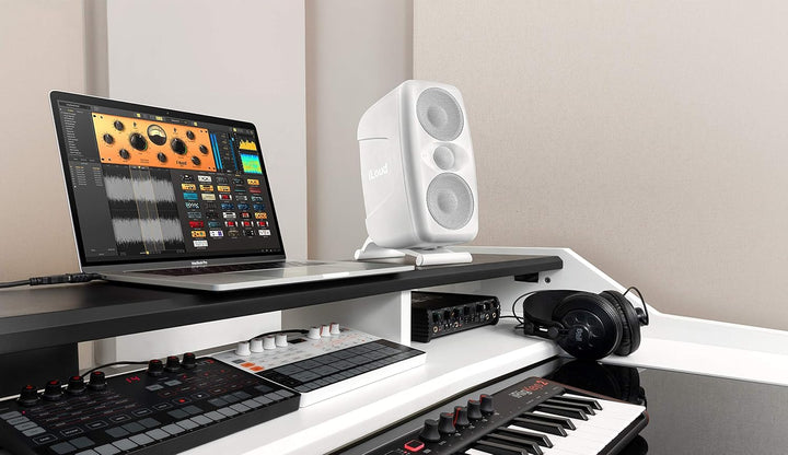 IK Multimedia iLoud MTM - High-resolution compact studio monitor speaker (Single), Weiss