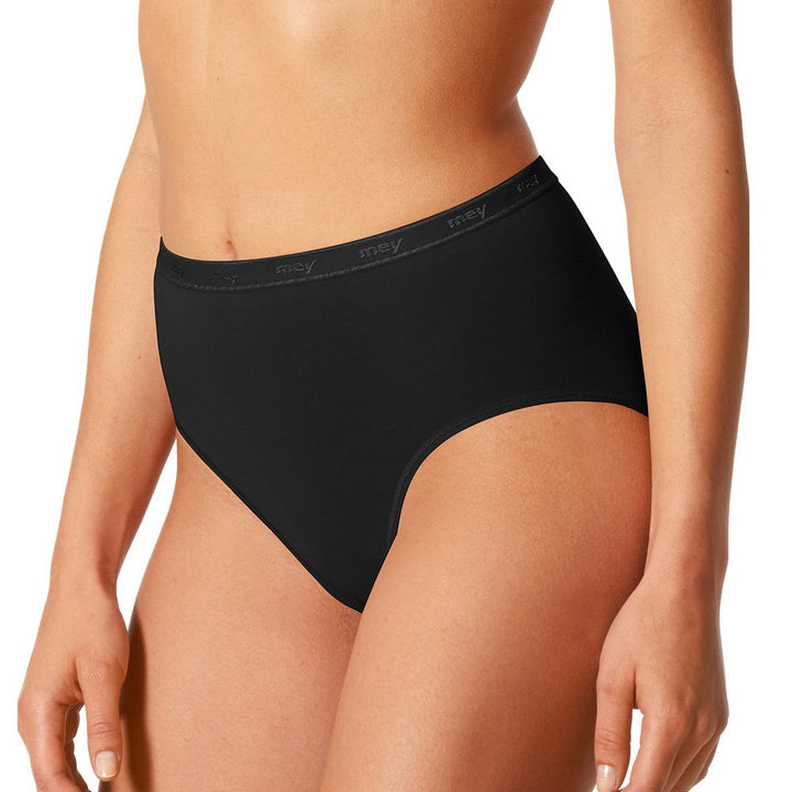Mey 2er Pack Taillenslips Damen – Grösse 40 – Schwarz – Taillen-Slip aus Baumwolle und Elasthan – Pf