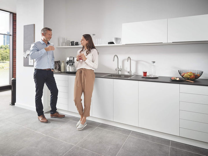 Grohe BLUE Professional C-Auslauf Kit mit Bluetooth und WiFi, Supersteel 31302DC2 supersteel C-Ausla