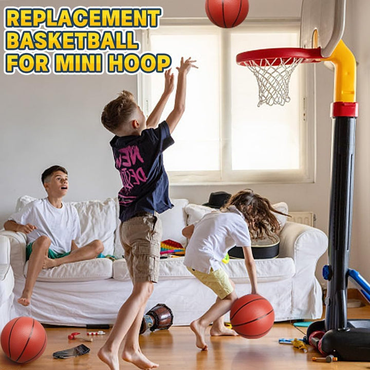 25 cm Mini-Basketball für Indoor-Mini-Basketballkorb, 5Stück Ersatz-Softball für aufblasbaren Pool,