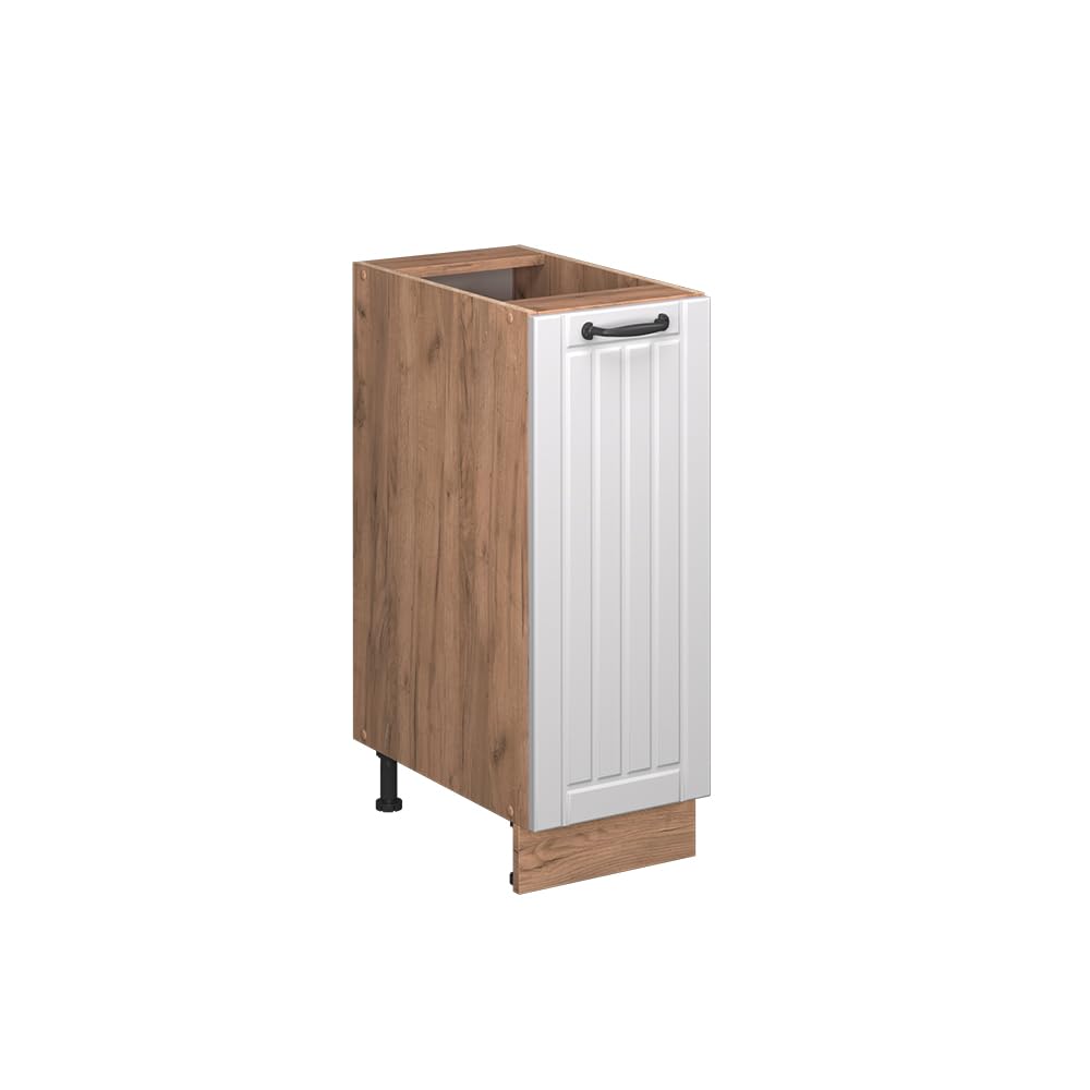 Vicco Apothekerschrank Fame-Line, Weiss Landhaus, 30 cm ohne Arbeitsplatte Weiss Landhaus Apothekeru
