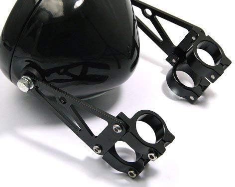 Alchemy Parts hochwertig Paar von Schwarz 42/43mm Durchmesser Cnc Bearbeitet Motorrad Scheinwerfer-H
