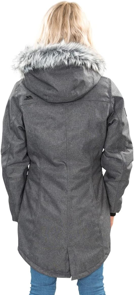 Trespass Damen Thundery Jacke XS Black/Silver Grey, XS Black/Silver Grey