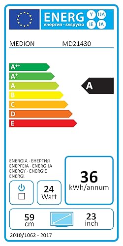 MEDION Life P14118 MD 21430 59,9 cm (23,6 Zoll Full HD) Fernseher (LCD-TV mit LED-Backlight, Triple