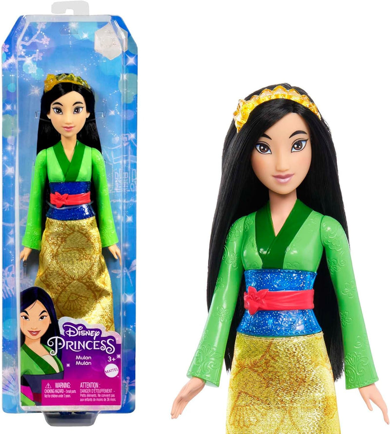 Disney Princess HPG74 - 13 Prinzessinnen-Modepuppen mit Glitzerkleidung und Accessoires, inspiriert