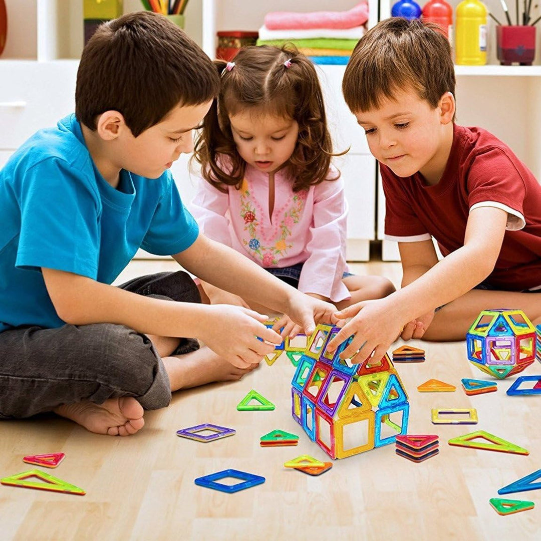 CONDIS Magnetische Bausteine 120 Teile, Magnetspielzeug Magneten Kinder Magnetbausteine Magnet Spiel