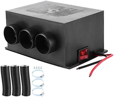 Garsent 12V 600W Autoheizung, 3-Loch-tragbares Auto-Heizgebläse, Winterheizung, wärmer, Windschutzsc