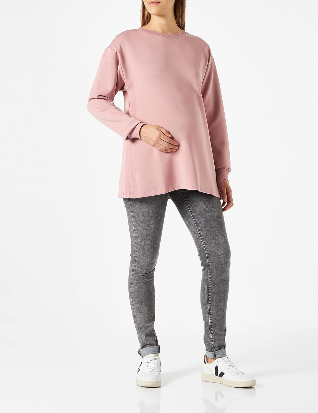 Noppies Damen Sweater Pinson Nursing Long Sleeve Pullover 44 Deauville Mauve - P964, 44 Deauville Ma