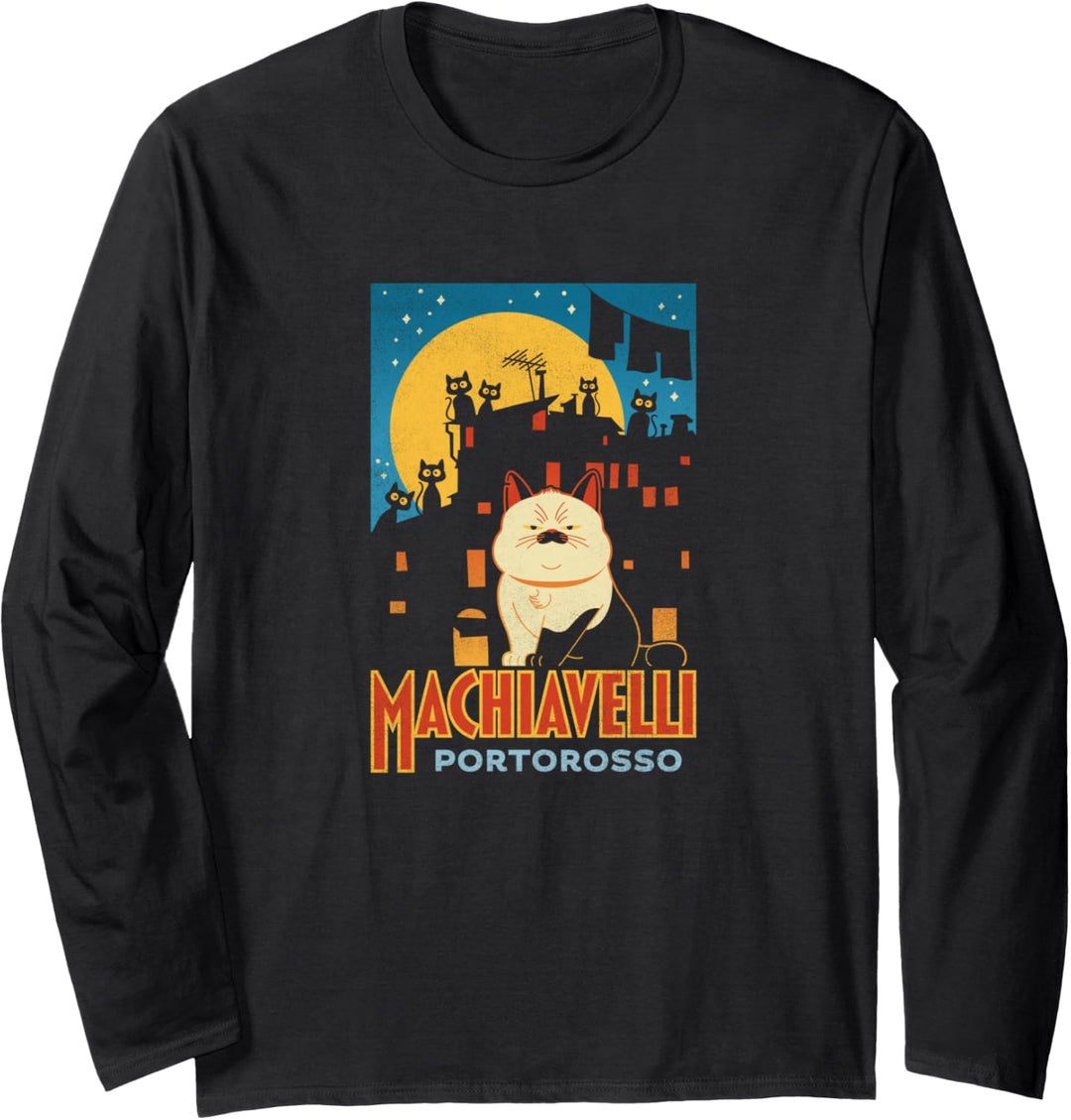 Disney Pixar Luca Machiavelli Portorosso Moon Poster Langarmshirt