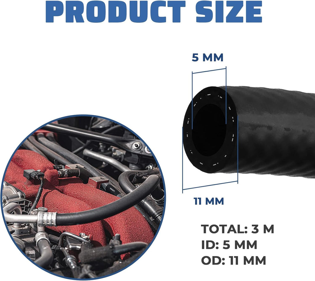 Kraftstoffleitungsschlauch, 5 mm Innendurchmesser, Kraftstoffleitung, Kraftstoffschlauch für LKW, Au