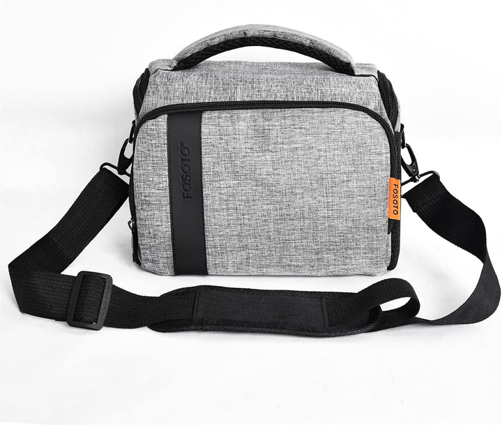 FOSOTO Kameratasche Schultertasche für SLR-Kamera und Zubehör Kompatibel mit Nikon D3500 D5600 D610