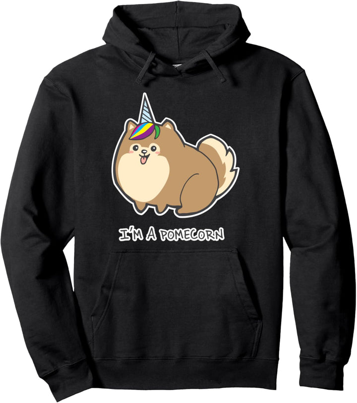 I'm a Pomecorn Ich bin ein Pommecorn Einhorn Hund Spitz Pullover Hoodie