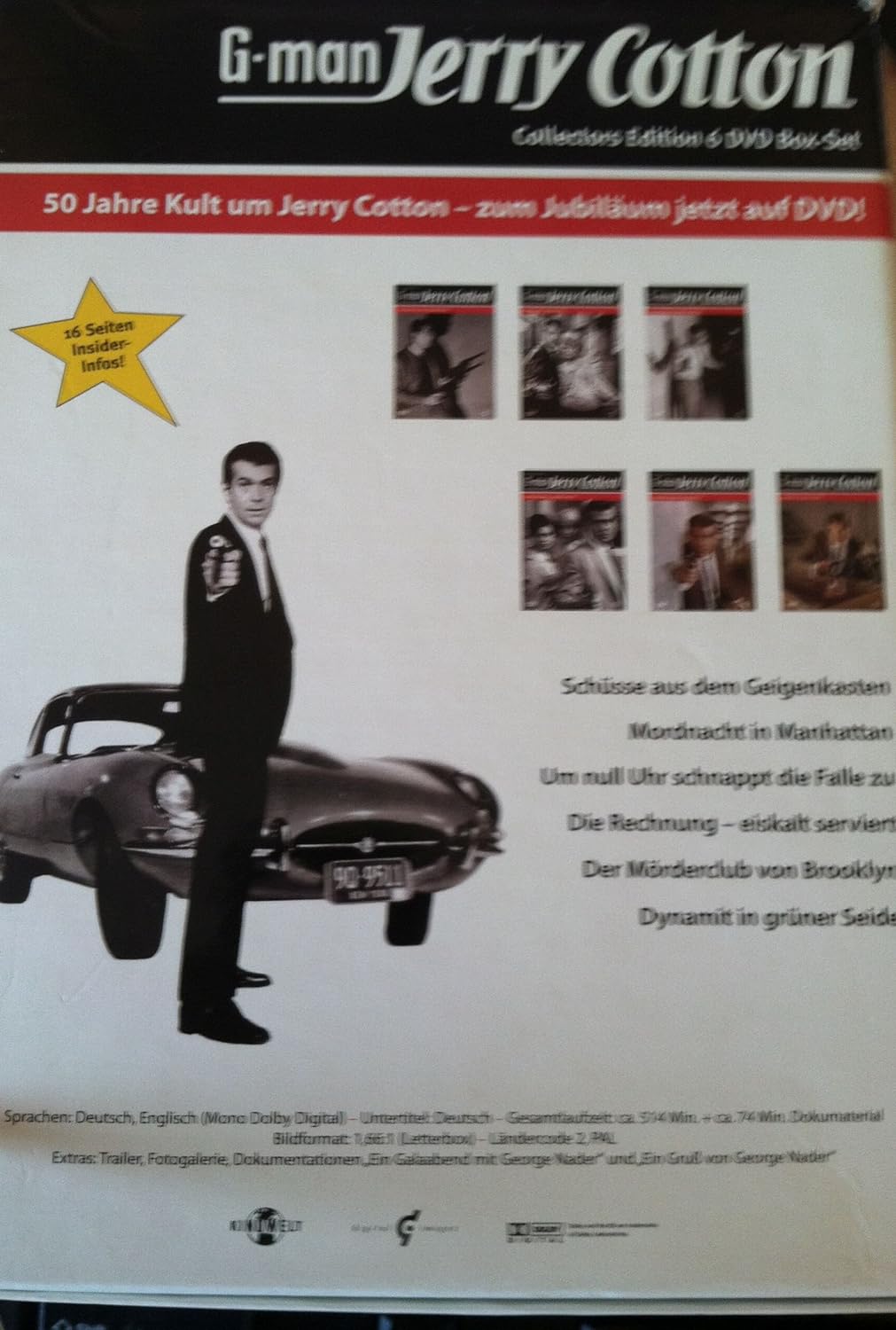 Jerry Cotton - Collectors Edition 6 DVD Box-Set, DVD