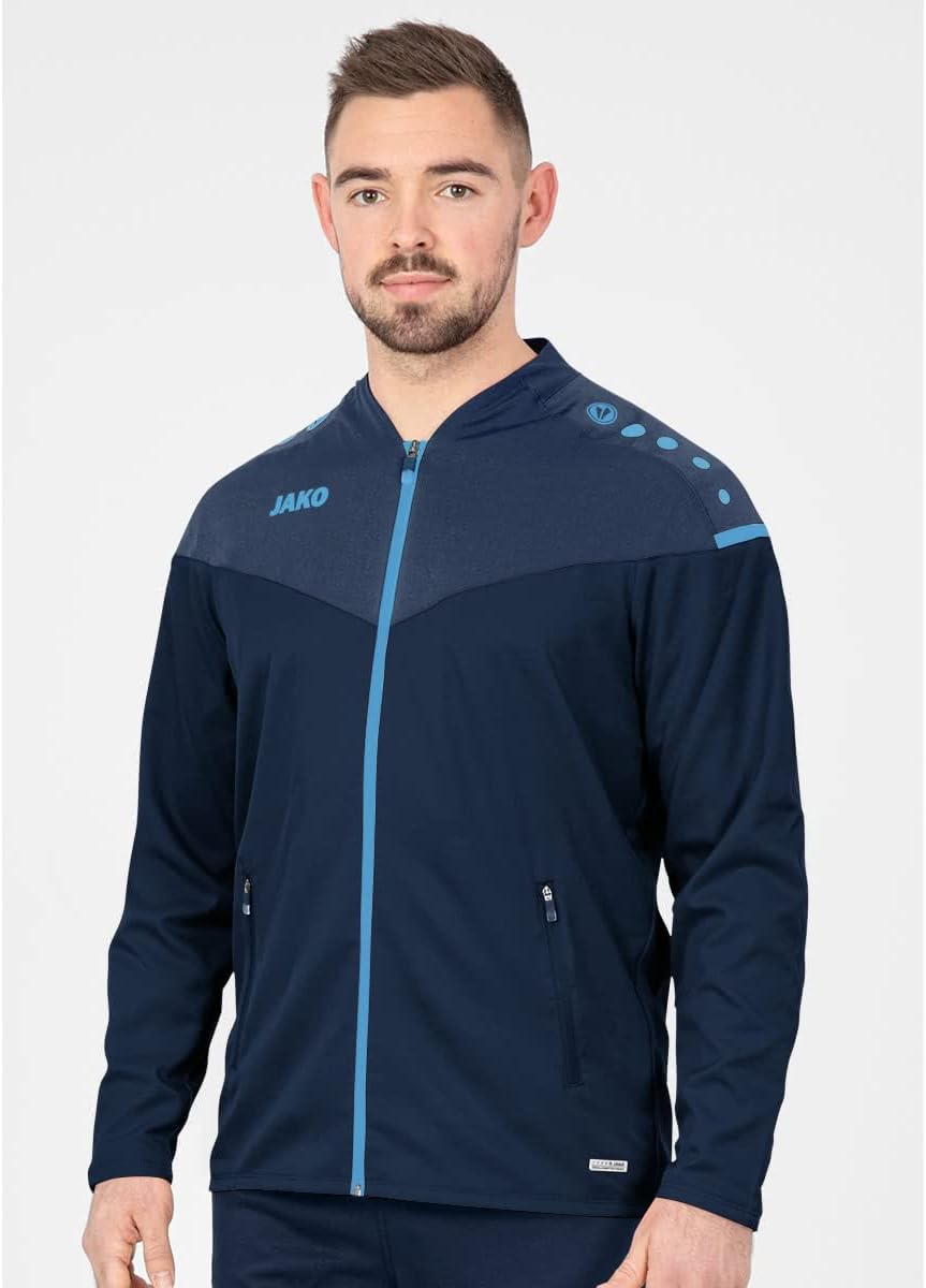 JAKO Herren Präsentationsjacke Champ 2.0 M Marine/Darkblue/Skyblue, M Marine/Darkblue/Skyblue