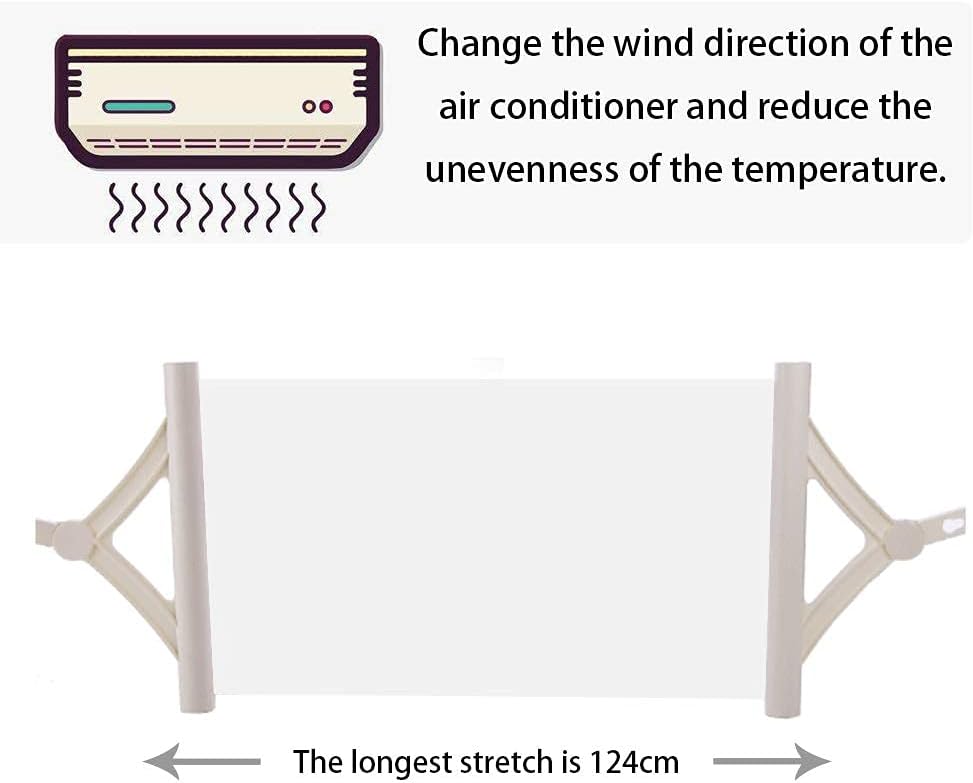 DOOGDOOG AIRE Acondicionado Deflector de AIRE Acondicionado einziehbar Deflexón de 180 Grad