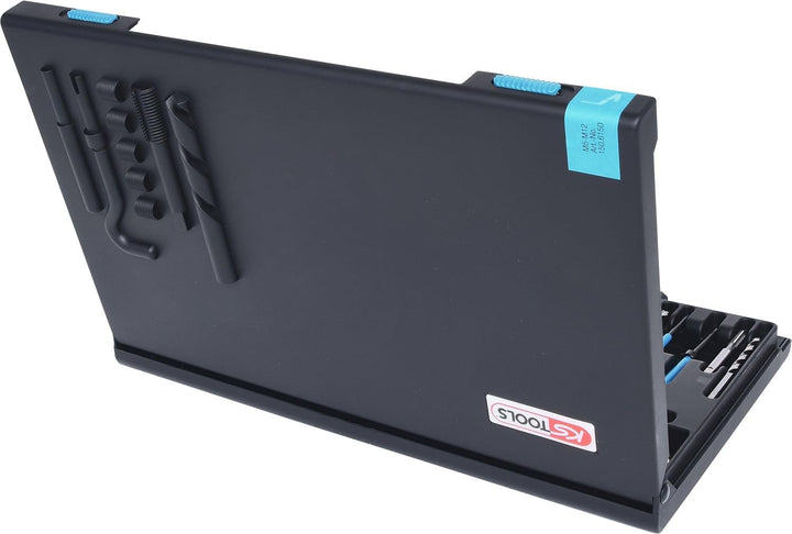 KS Tools 150.6150 Nirostahl Gewinde-Reparatur-Satz M5-M12, 130-tlg.
