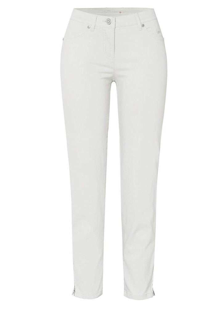 TONI Damen 7/8-Hose »Perfect Shape« mit Saumzippern 36 perlmuttfarben