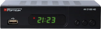 RED OPTICUM AX C100 HD Kabelreceiver mit PVR-Aufnahmefunktion I Digitaler Kabel-Receiver HD - EPG -